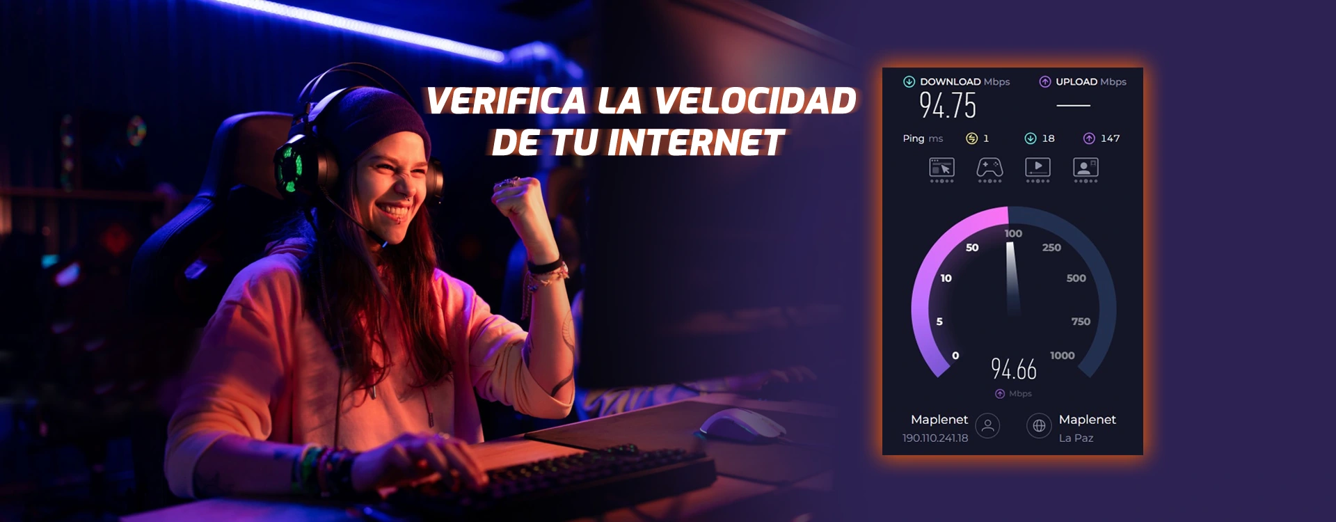 Velocidad de internet
